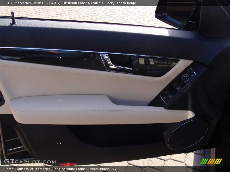 Obsidian Black Metallic / Black/Sahara Beige 2010 Mercedes-Benz C 63 AMG