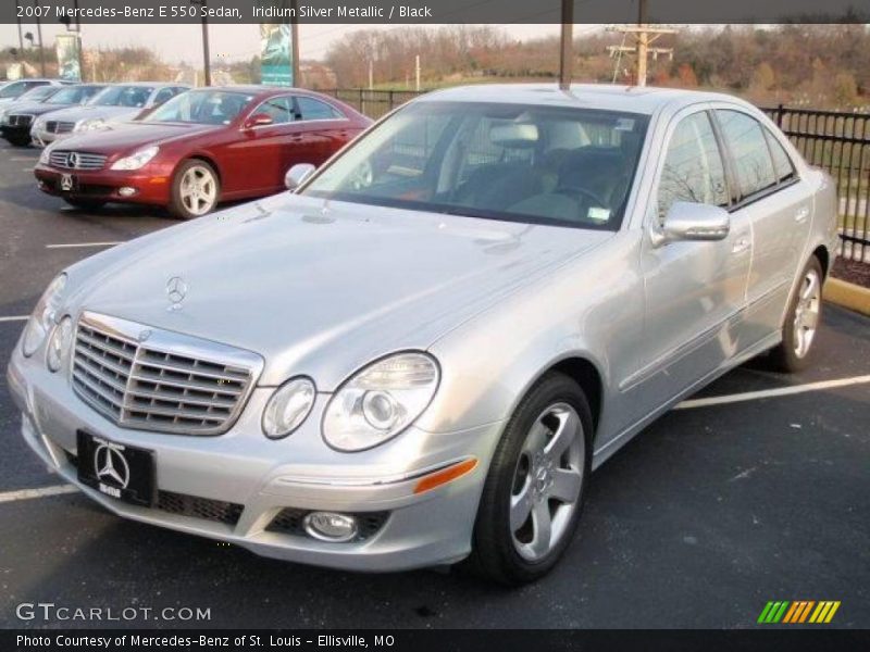 Iridium Silver Metallic / Black 2007 Mercedes-Benz E 550 Sedan