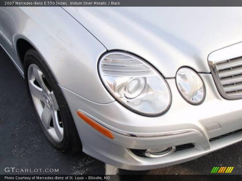 Iridium Silver Metallic / Black 2007 Mercedes-Benz E 550 Sedan