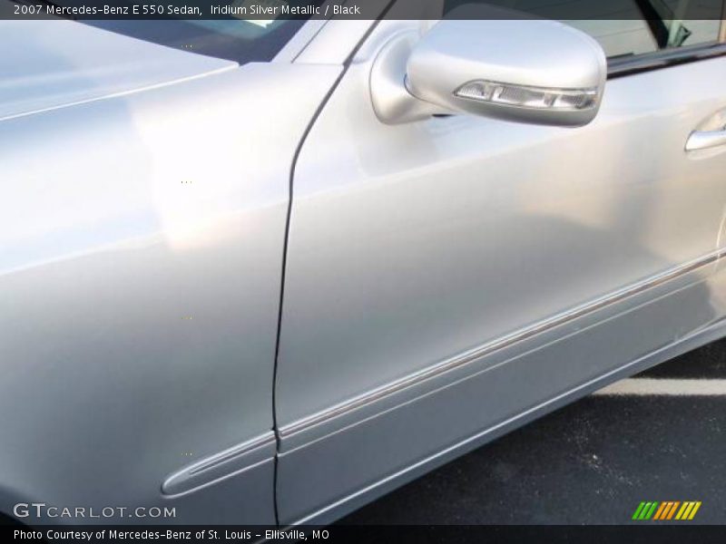 Iridium Silver Metallic / Black 2007 Mercedes-Benz E 550 Sedan