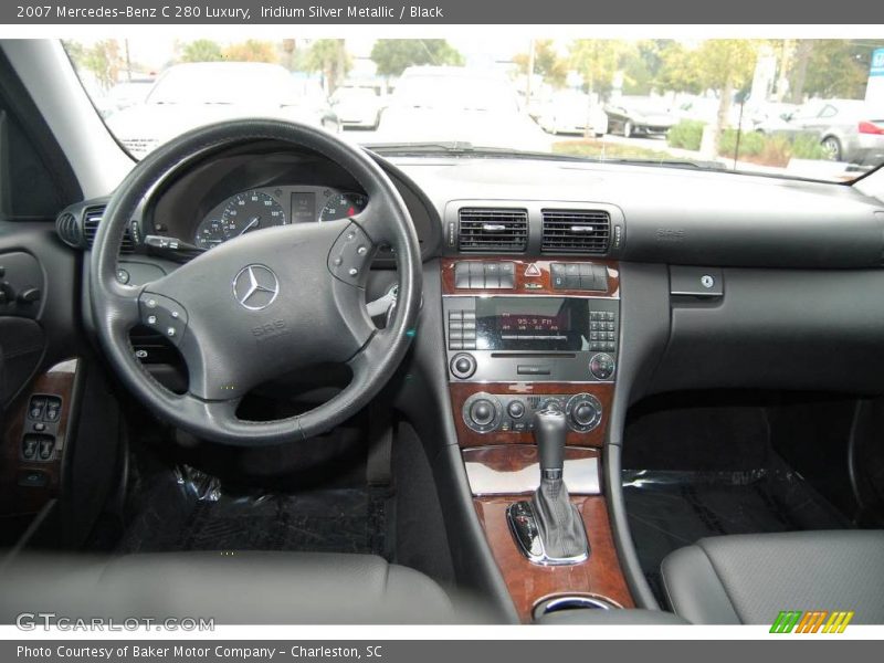 Iridium Silver Metallic / Black 2007 Mercedes-Benz C 280 Luxury