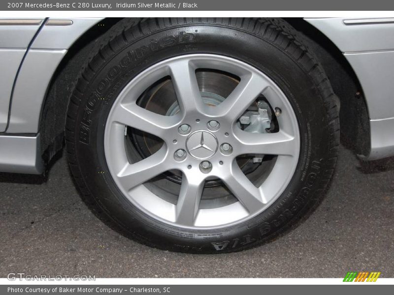 Iridium Silver Metallic / Black 2007 Mercedes-Benz C 280 Luxury
