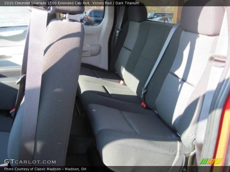 Victory Red / Dark Titanium 2010 Chevrolet Silverado 1500 Extended Cab 4x4