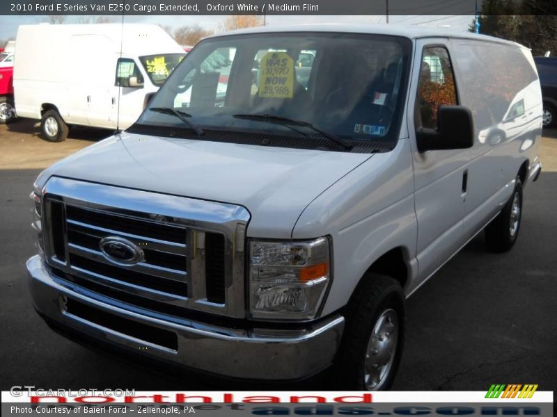 Oxford White / Medium Flint 2010 Ford E Series Van E250 Cargo Extended