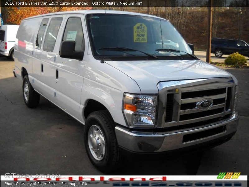 Oxford White / Medium Flint 2010 Ford E Series Van E250 Cargo Extended