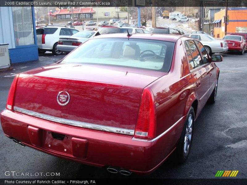 Crystal Red / Cashmere/Cocoa 2008 Cadillac DTS Luxury