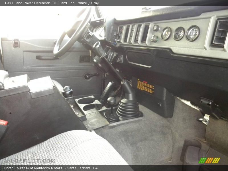 White / Gray 1993 Land Rover Defender 110 Hard Top