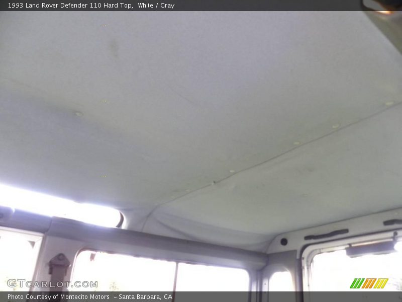White / Gray 1993 Land Rover Defender 110 Hard Top
