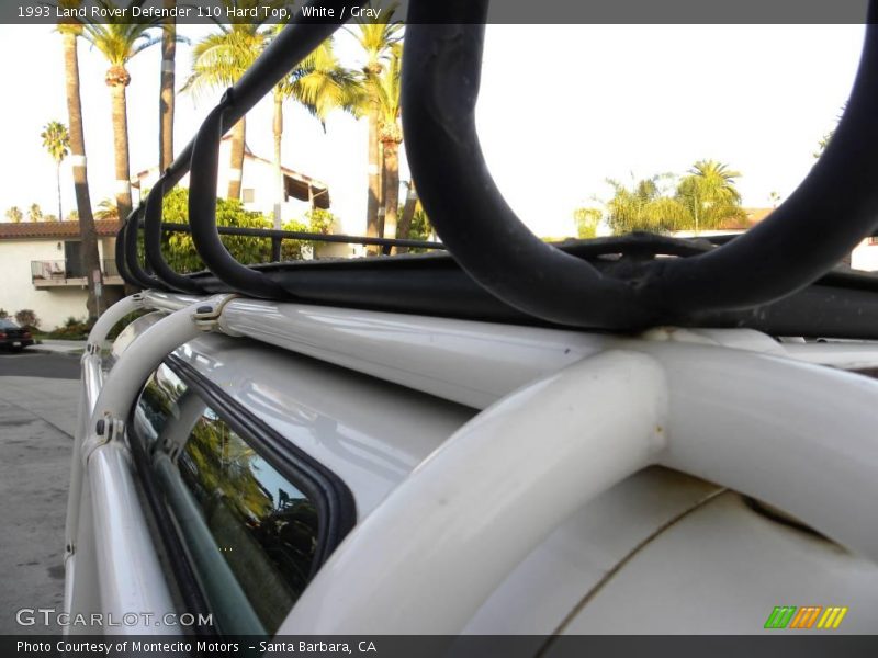 White / Gray 1993 Land Rover Defender 110 Hard Top