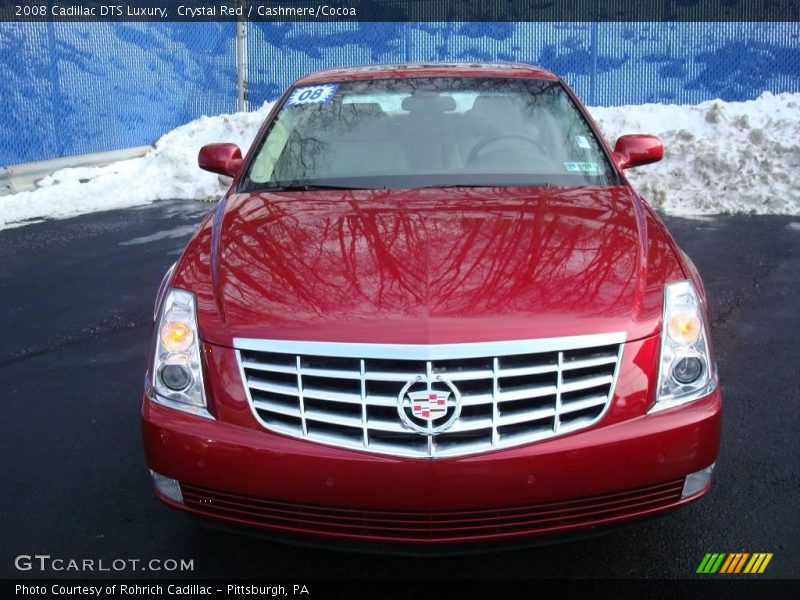Crystal Red / Cashmere/Cocoa 2008 Cadillac DTS Luxury