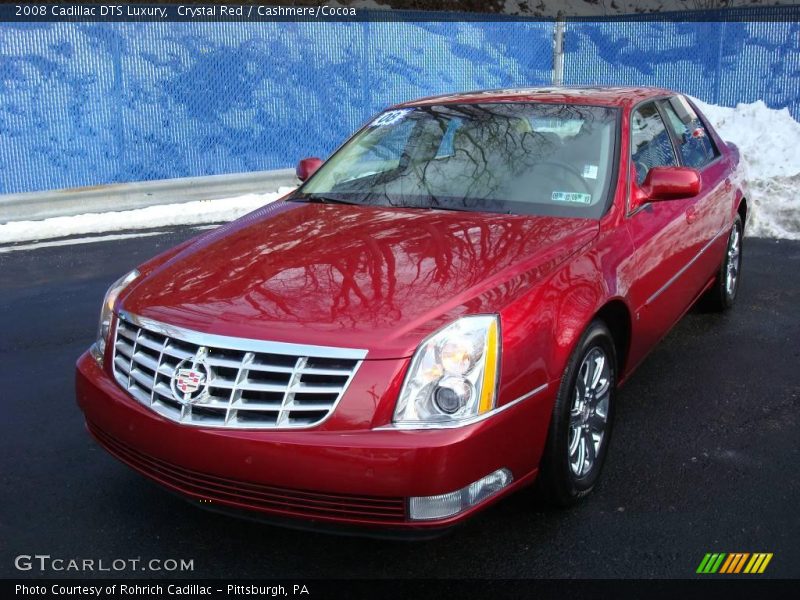 Crystal Red / Cashmere/Cocoa 2008 Cadillac DTS Luxury