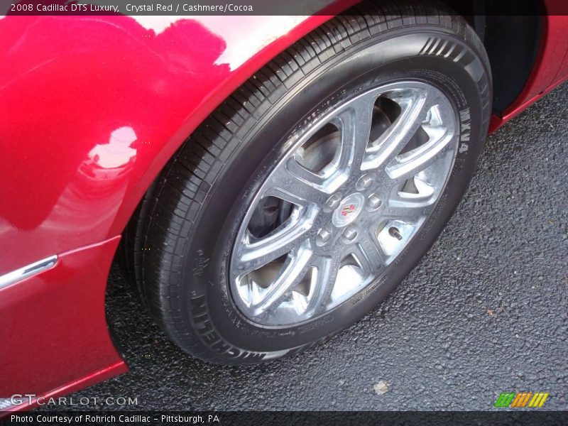 Crystal Red / Cashmere/Cocoa 2008 Cadillac DTS Luxury