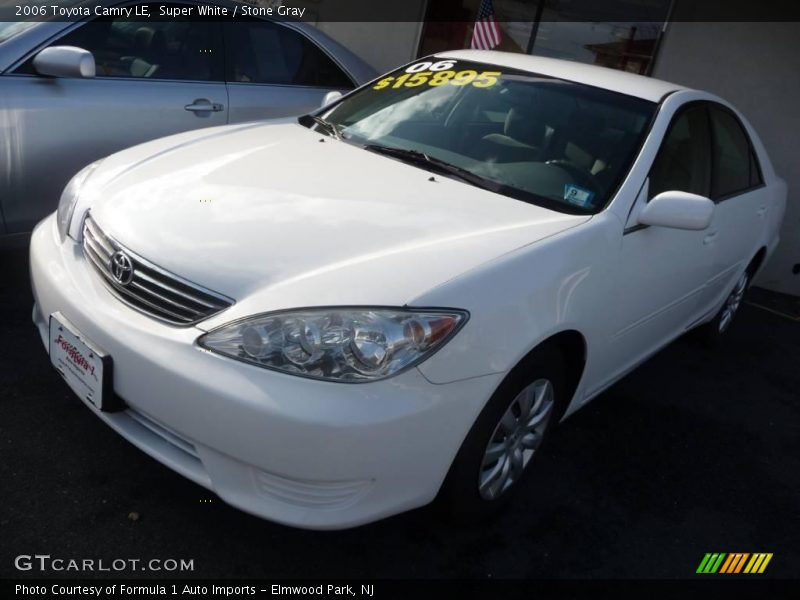 Super White / Stone Gray 2006 Toyota Camry LE