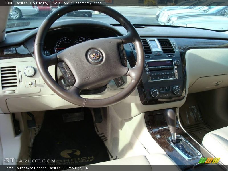 Crystal Red / Cashmere/Cocoa 2008 Cadillac DTS Luxury