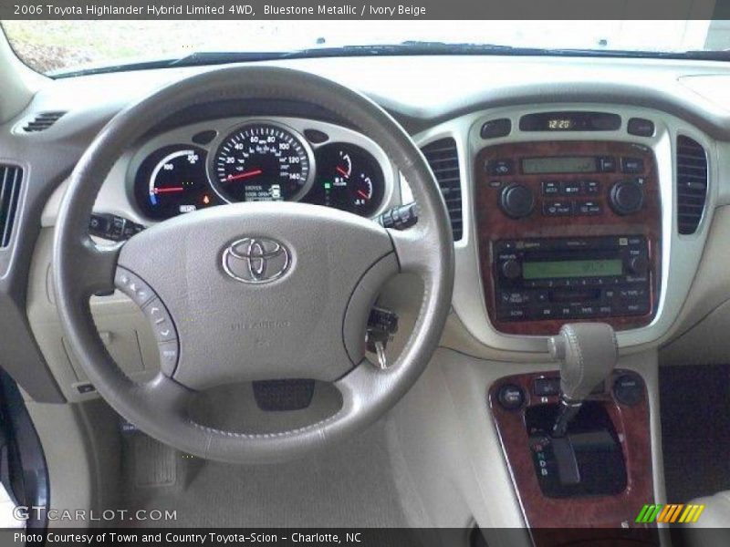 Bluestone Metallic / Ivory Beige 2006 Toyota Highlander Hybrid Limited 4WD