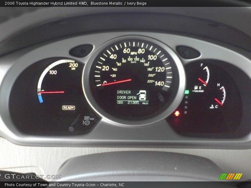 Bluestone Metallic / Ivory Beige 2006 Toyota Highlander Hybrid Limited 4WD
