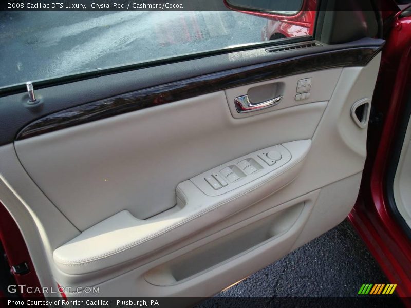 Crystal Red / Cashmere/Cocoa 2008 Cadillac DTS Luxury