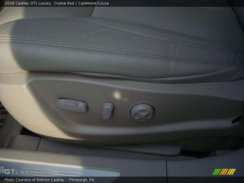 Crystal Red / Cashmere/Cocoa 2008 Cadillac DTS Luxury