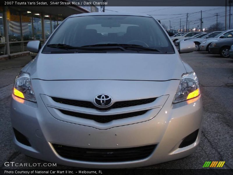 Silver Streak Mica / Dark Charcoal 2007 Toyota Yaris Sedan