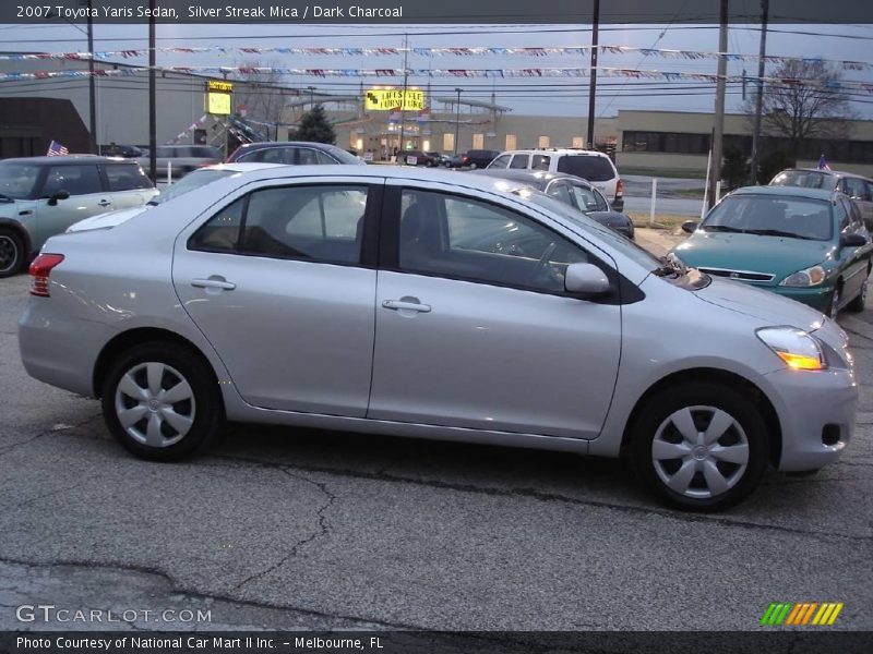 Silver Streak Mica / Dark Charcoal 2007 Toyota Yaris Sedan