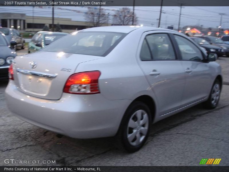 Silver Streak Mica / Dark Charcoal 2007 Toyota Yaris Sedan