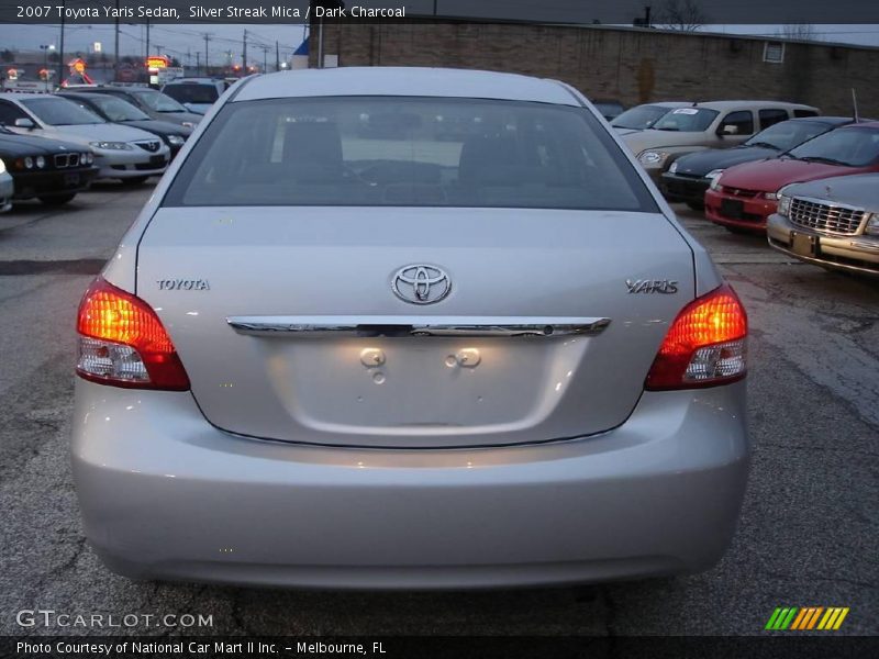 Silver Streak Mica / Dark Charcoal 2007 Toyota Yaris Sedan