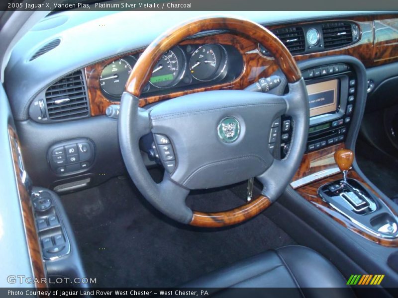 Platinum Silver Metallic / Charcoal 2005 Jaguar XJ Vanden Plas