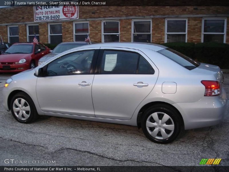 Silver Streak Mica / Dark Charcoal 2007 Toyota Yaris Sedan