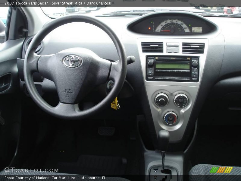 Silver Streak Mica / Dark Charcoal 2007 Toyota Yaris Sedan