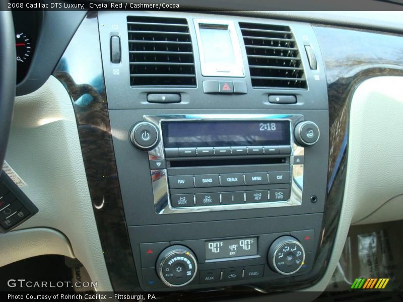 Crystal Red / Cashmere/Cocoa 2008 Cadillac DTS Luxury