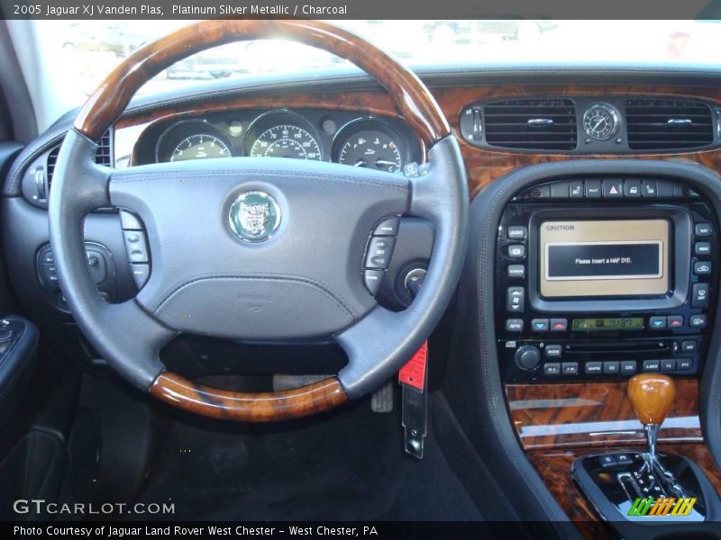 Platinum Silver Metallic / Charcoal 2005 Jaguar XJ Vanden Plas