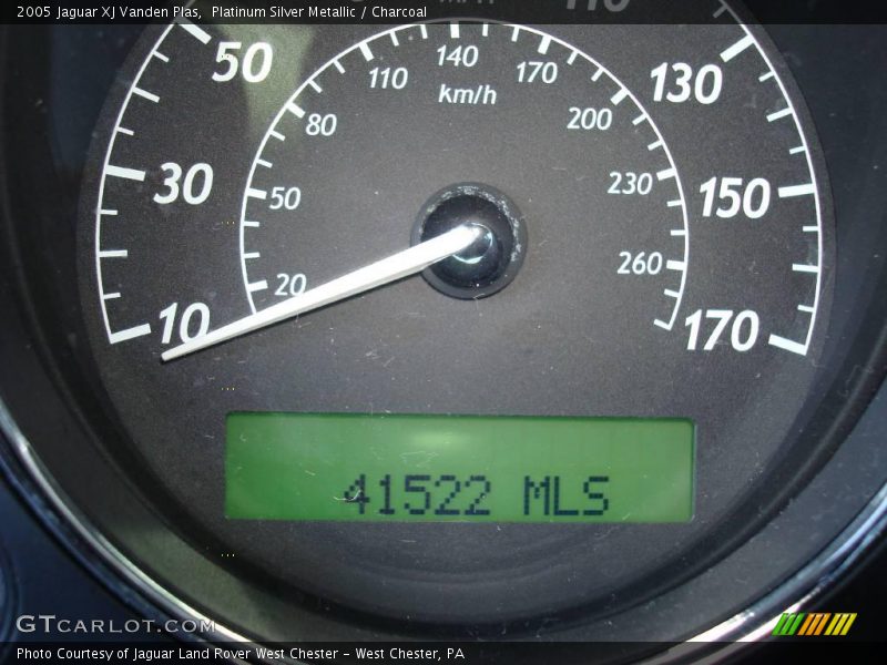 Platinum Silver Metallic / Charcoal 2005 Jaguar XJ Vanden Plas