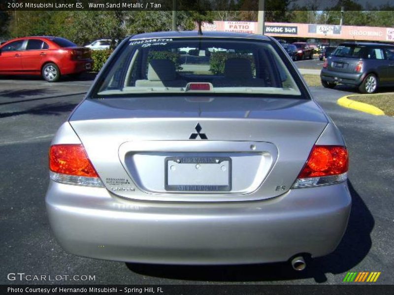 Warm Sand Metallic / Tan 2006 Mitsubishi Lancer ES