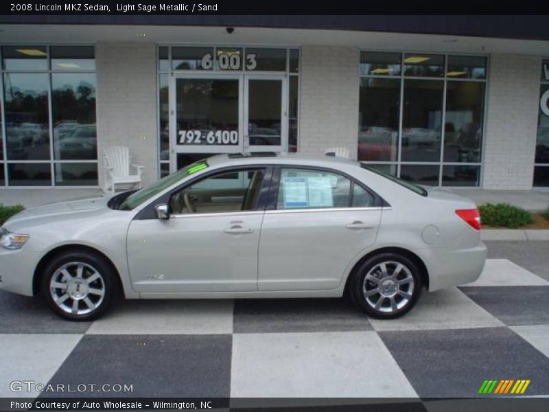 Light Sage Metallic / Sand 2008 Lincoln MKZ Sedan