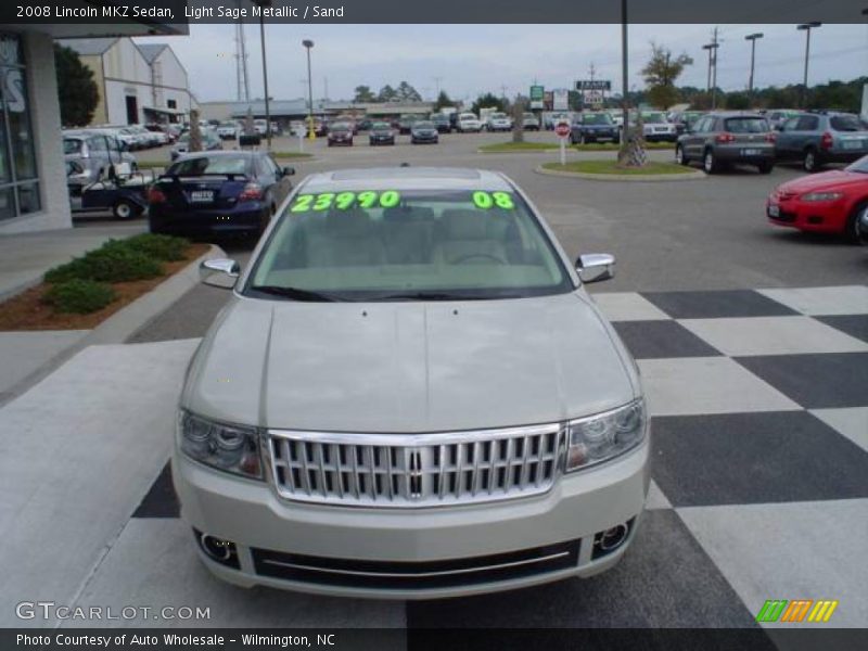 Light Sage Metallic / Sand 2008 Lincoln MKZ Sedan
