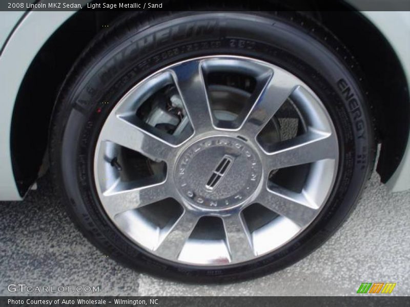 Light Sage Metallic / Sand 2008 Lincoln MKZ Sedan