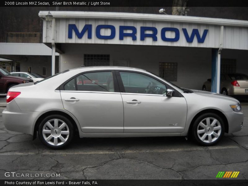 Silver Birch Metallic / Light Stone 2008 Lincoln MKZ Sedan