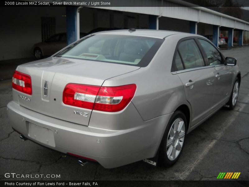 Silver Birch Metallic / Light Stone 2008 Lincoln MKZ Sedan