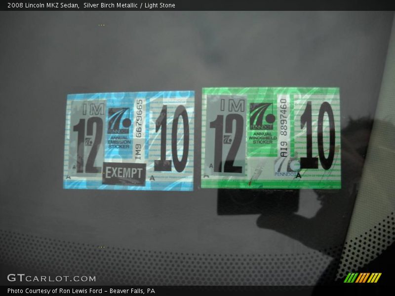 Silver Birch Metallic / Light Stone 2008 Lincoln MKZ Sedan