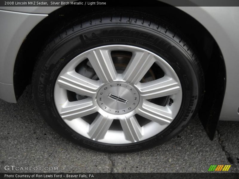 Silver Birch Metallic / Light Stone 2008 Lincoln MKZ Sedan