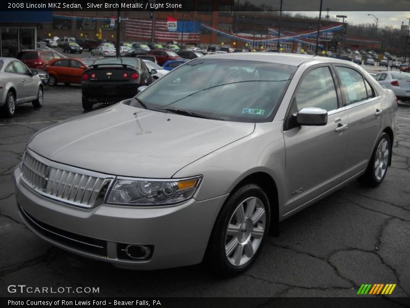 Silver Birch Metallic / Light Stone 2008 Lincoln MKZ Sedan