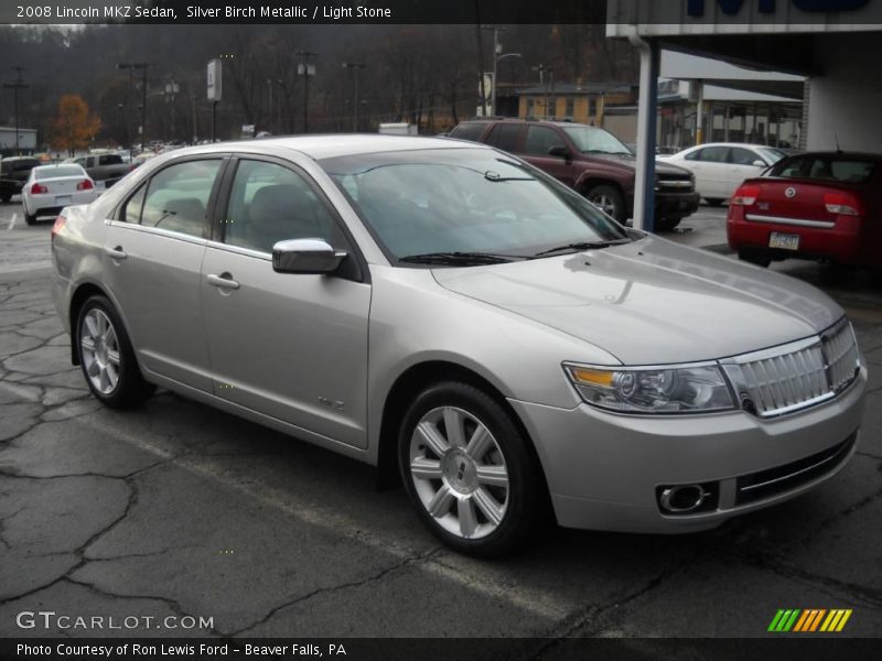 Silver Birch Metallic / Light Stone 2008 Lincoln MKZ Sedan