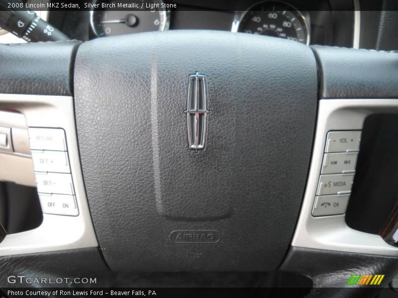 Silver Birch Metallic / Light Stone 2008 Lincoln MKZ Sedan