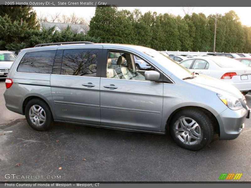 Slate Green Metallic / Gray 2005 Honda Odyssey EX-L