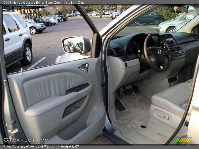 Slate Green Metallic / Gray 2005 Honda Odyssey EX-L
