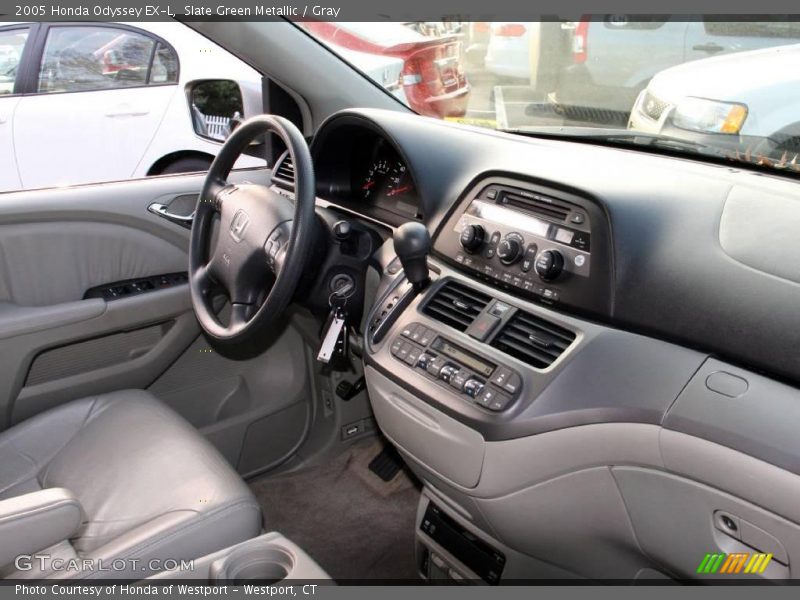 Slate Green Metallic / Gray 2005 Honda Odyssey EX-L