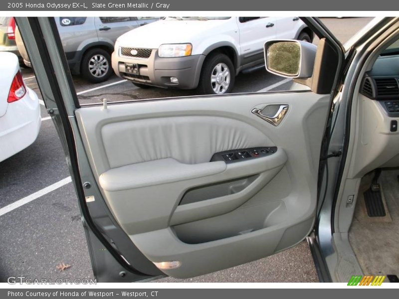 Slate Green Metallic / Gray 2005 Honda Odyssey EX-L
