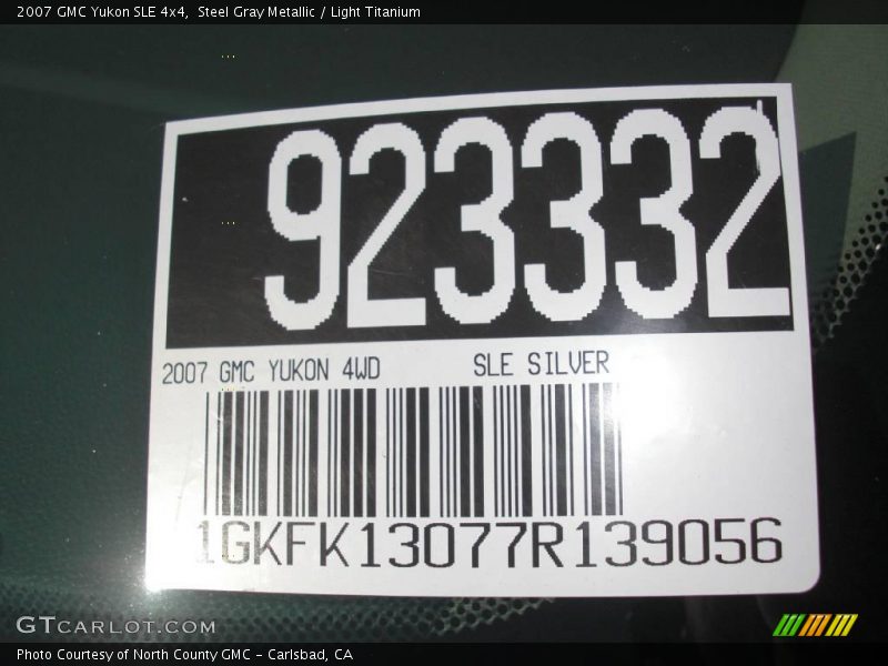 Steel Gray Metallic / Light Titanium 2007 GMC Yukon SLE 4x4