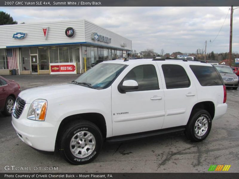 Summit White / Ebony Black 2007 GMC Yukon SLE 4x4