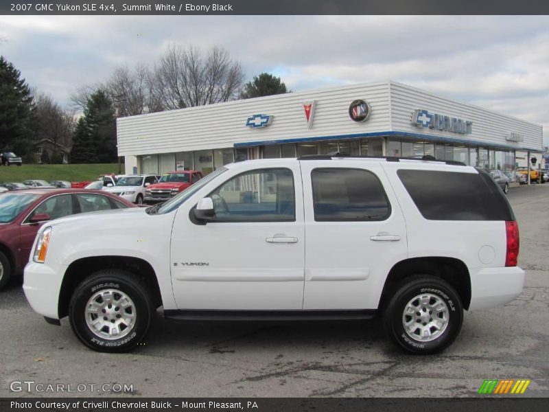 Summit White / Ebony Black 2007 GMC Yukon SLE 4x4